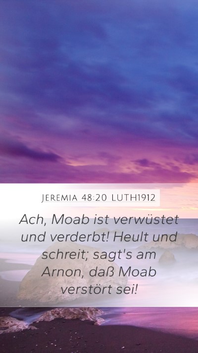 Jeremia 48:20 LUTH1912 Bible Verse Image
