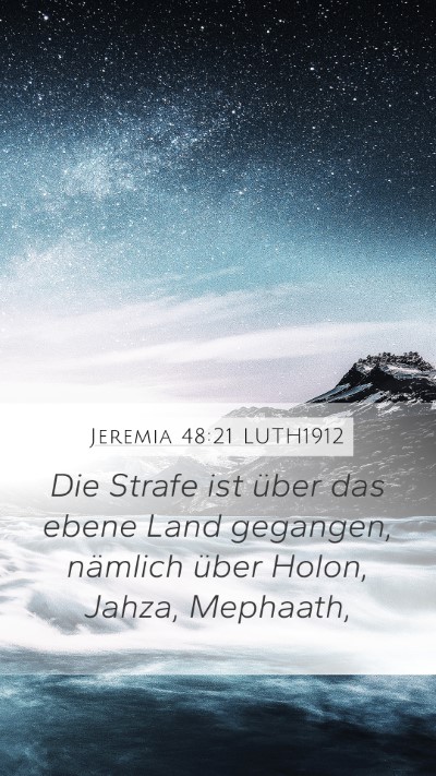 Jeremia 48:21 LUTH1912 Bible Verse Image