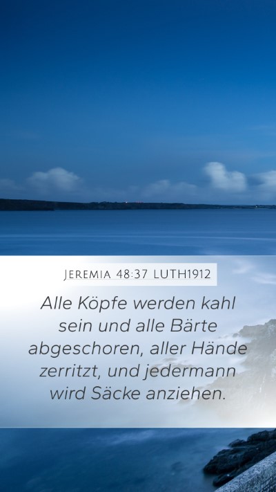 Jeremia 48:37 LUTH1912 Bible Verse Image