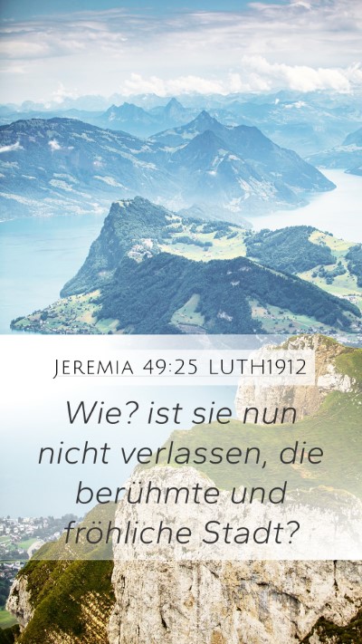 Jeremia 49:25 LUTH1912 Bible Verse Image