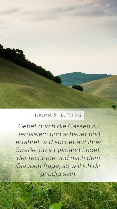 Jeremia 5:1 LUTH1912 Bible Verse Image