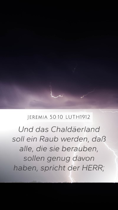 Jeremia 50:10 LUTH1912 Bible Verse Image