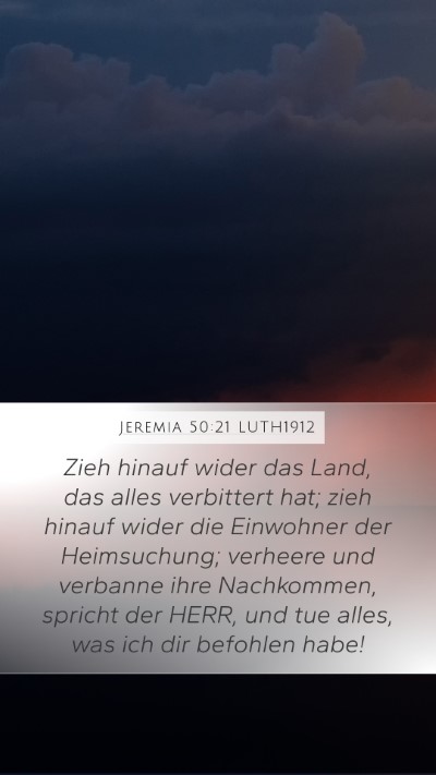 Jeremia 50:21 LUTH1912 Bible Verse Image