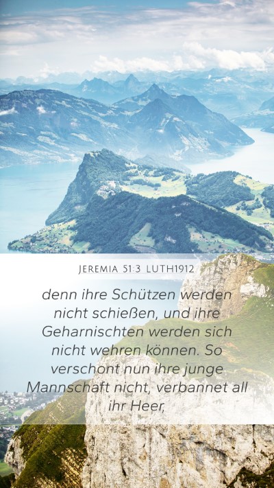 Jeremia 51:3 LUTH1912 Bible Verse Image