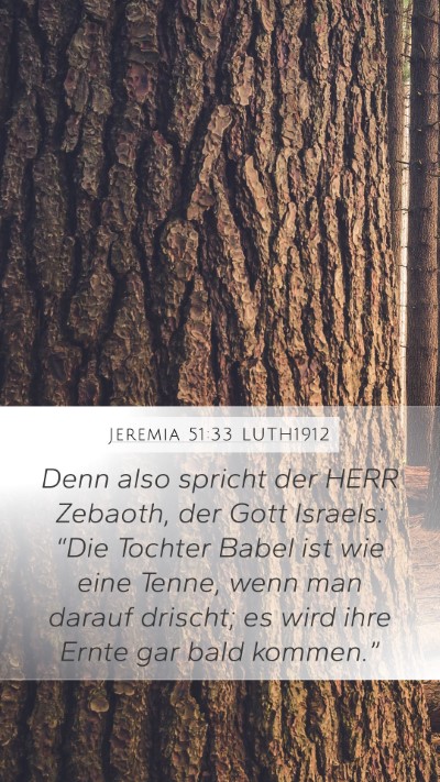 Jeremia 51:33 LUTH1912 Bible Verse Image