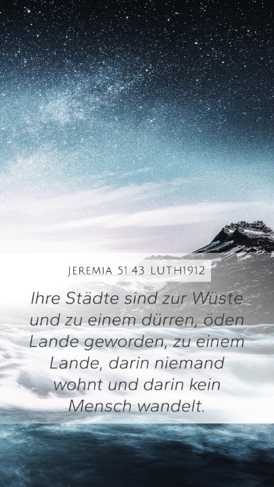 Jeremia 51:43 LUTH1912 Bible Verse Image