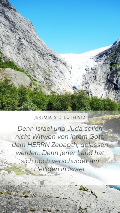 Jeremia 51:5 LUTH1912 Bible Verse Image