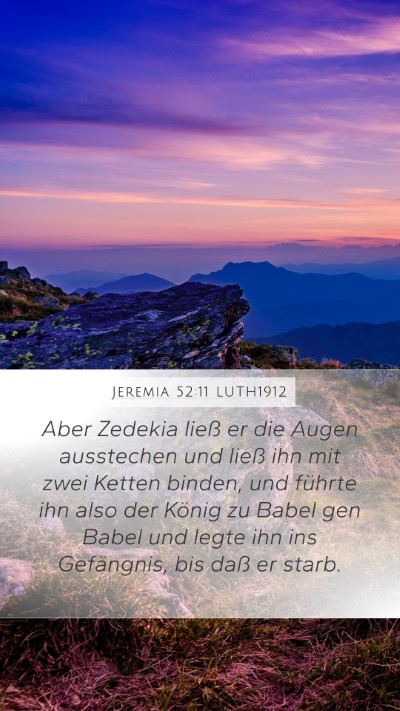 Jeremia 52:11 LUTH1912 Bible Verse Image