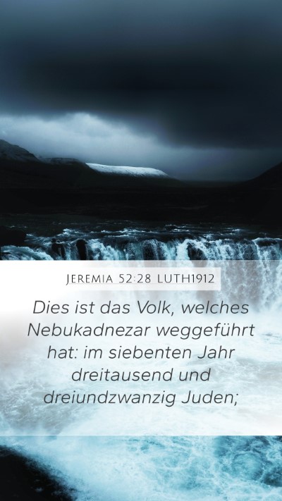 Jeremia 52:28 LUTH1912 Bible Verse Image