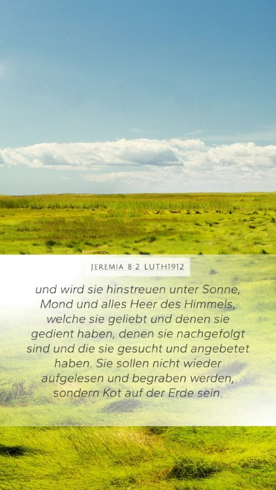 Jeremia 8:2 LUTH1912 Bible Verse Image