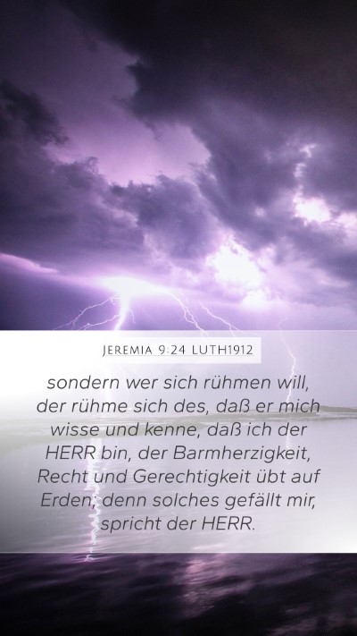 Jeremia 9:24 LUTH1912 Bible Verse Image
