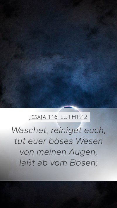 Jesaja 1:16 LUTH1912 Bible Verse Image