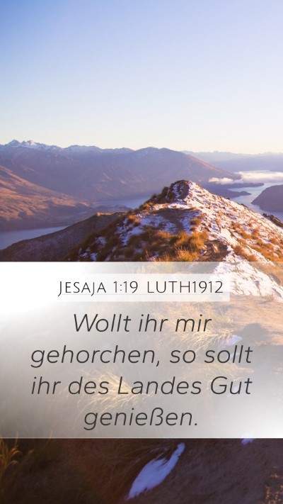 Jesaja 1:19 LUTH1912 Bible Verse Image