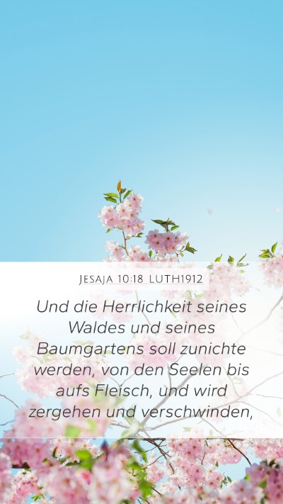 Jesaja 10:18 LUTH1912 Bible Verse Image