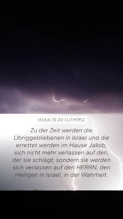 Jesaja 10:20 LUTH1912 Bible Verse Image