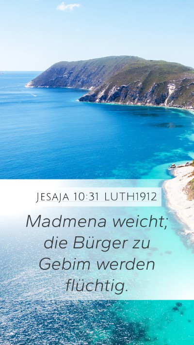 Jesaja 10:31 LUTH1912 Bible Verse Image