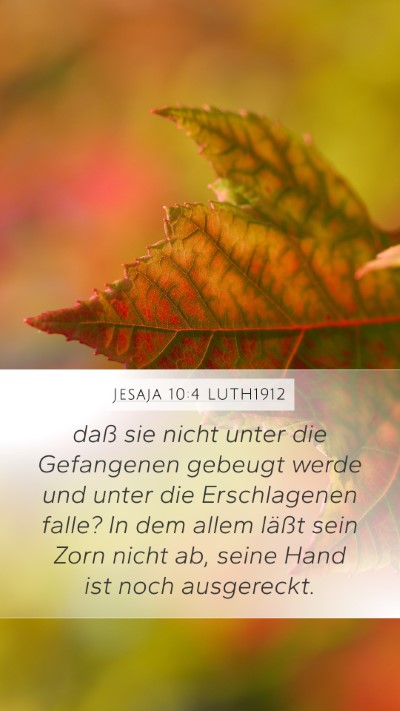 Jesaja 10:4 LUTH1912 Bible Verse Image