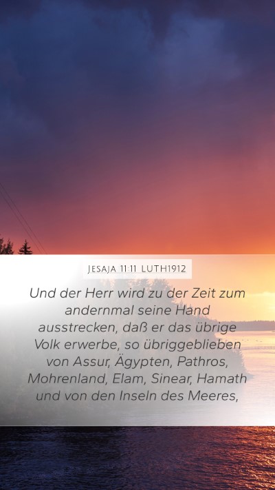 Jesaja 11:11 LUTH1912 Bible Verse Image