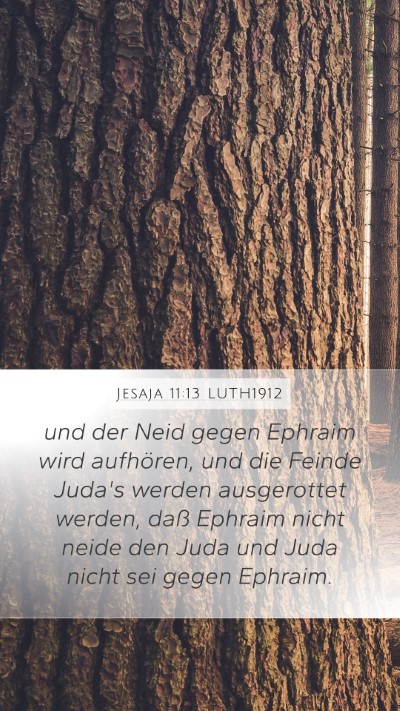 Jesaja 11:13 LUTH1912 Bible Verse Image
