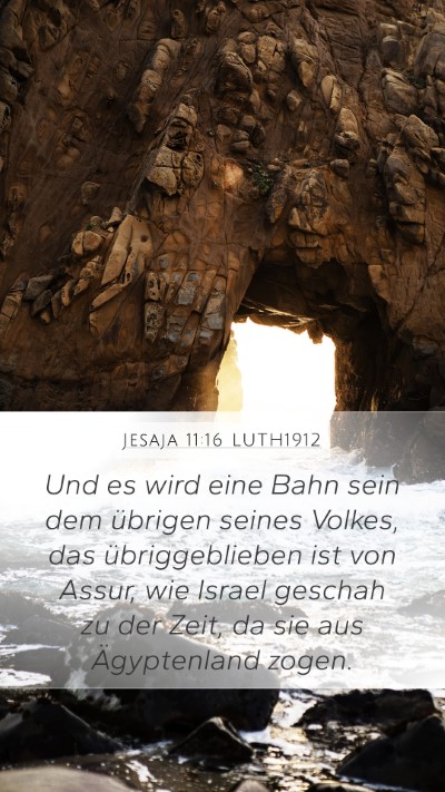 Jesaja 11:16 LUTH1912 Bible Verse Image
