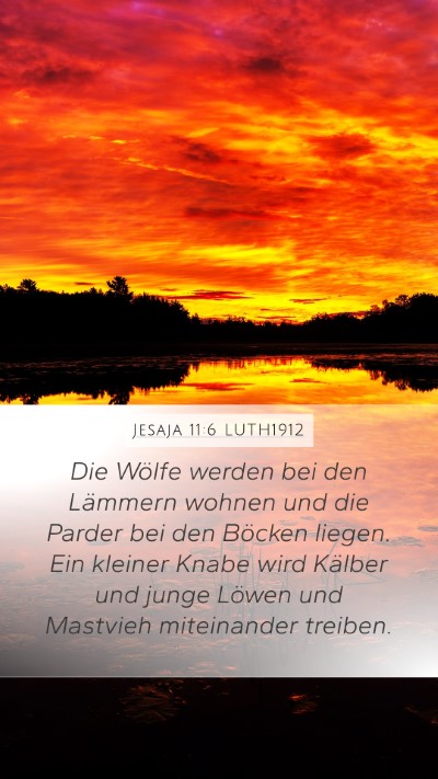 Jesaja 11:6 LUTH1912 Bible Verse Image