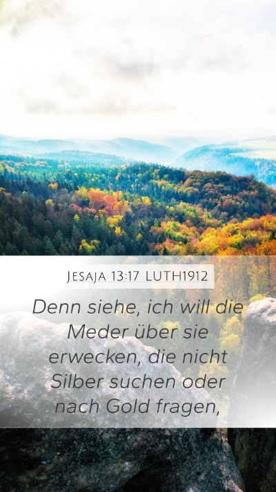 Jesaja 13:17 LUTH1912 Bible Verse Image