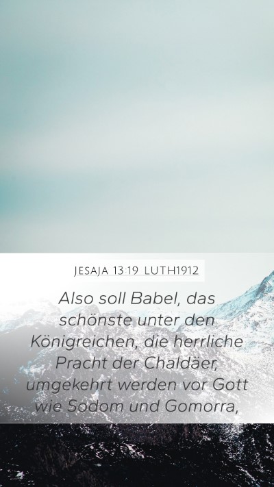 Jesaja 13:19 LUTH1912 Bible Verse Image
