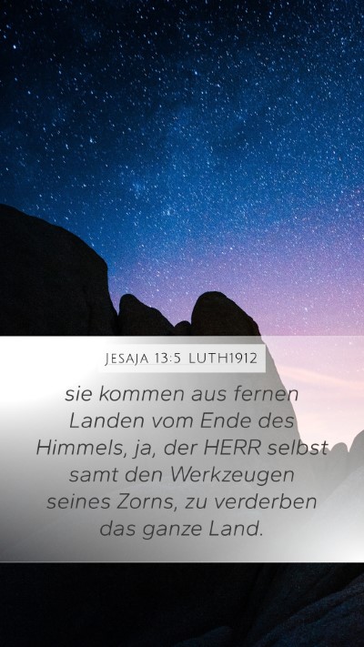 Jesaja 13:5 LUTH1912 Bible Verse Image