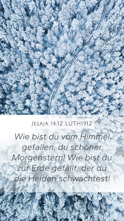 Jesaja 14:12 LUTH1912 Bible Verse Image