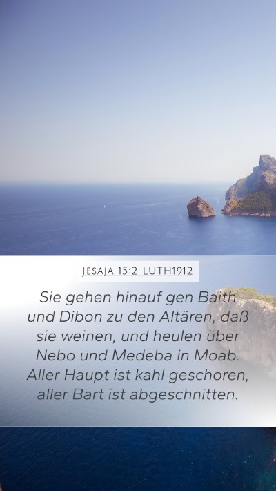 Jesaja 15:2 LUTH1912 Bible Verse Image