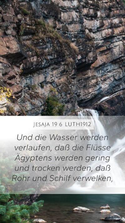 Jesaja 19:6 LUTH1912 Bible Verse Image