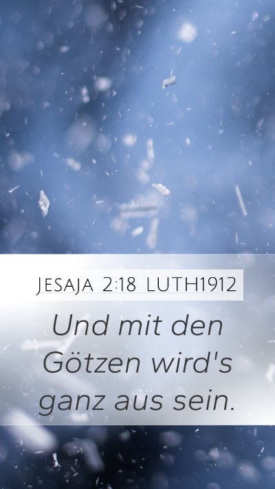 Jesaja 2:18 LUTH1912 Bible Verse Image