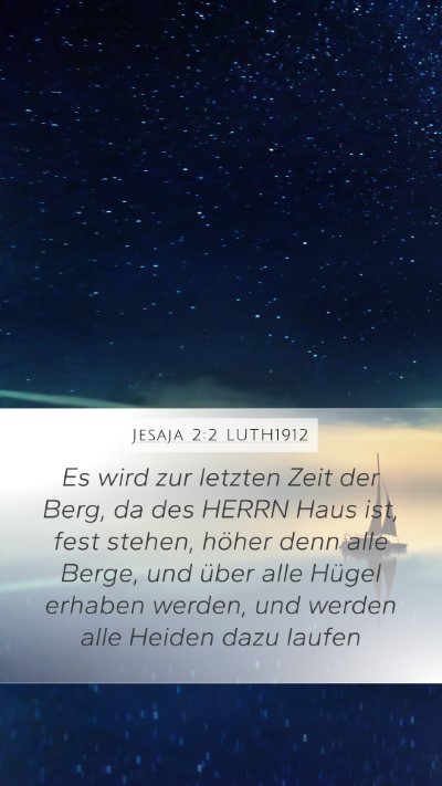 Jesaja 2:2 LUTH1912 Bible Verse Image