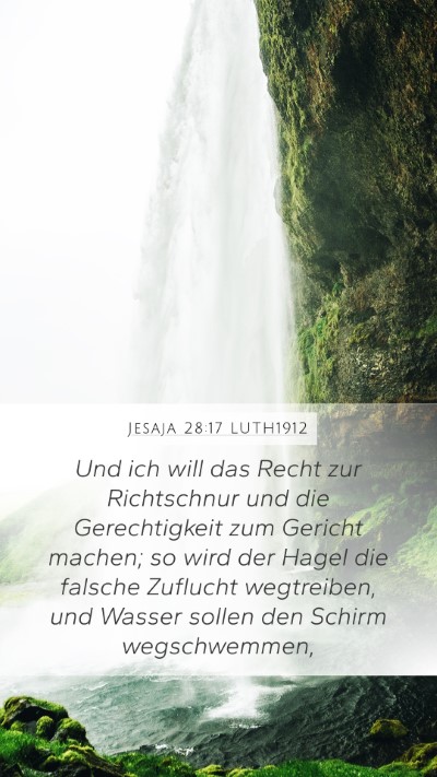 Jesaja 28:17 LUTH1912 Bible Verse Image