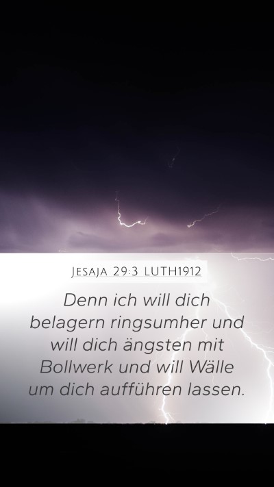 Jesaja 29:3 LUTH1912 Bible Verse Image