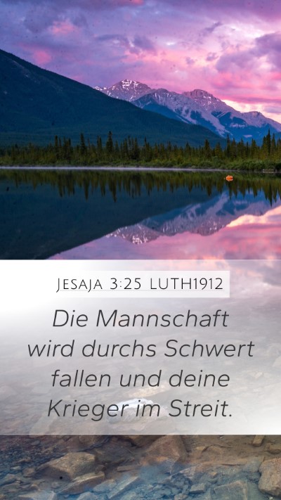 Jesaja 3:25 LUTH1912 Bible Verse Image