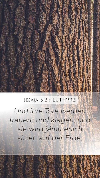 Jesaja 3:26 LUTH1912 Bible Verse Image