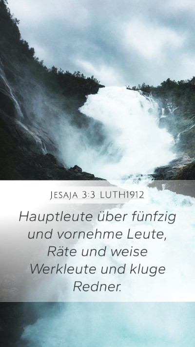 Jesaja 3:3 LUTH1912 Bible Verse Image