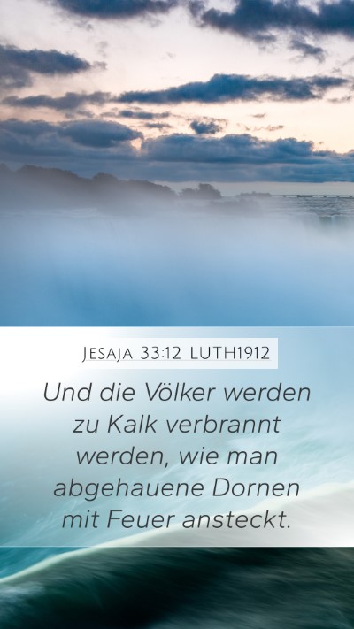 Jesaja 33:12 LUTH1912 Bible Verse Image