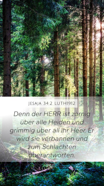 Jesaja 34:2 LUTH1912 Bible Verse Image