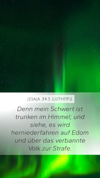 Jesaja 34:5 LUTH1912 Bible Verse Image
