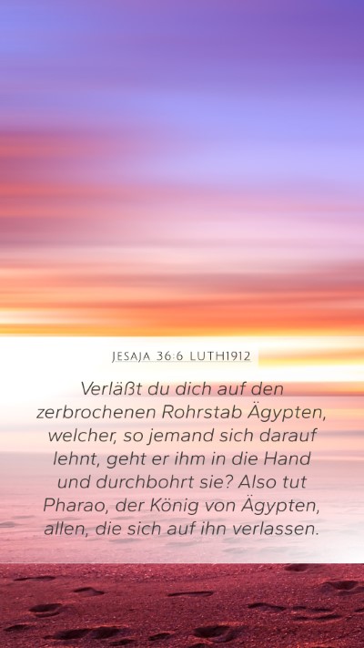 Jesaja 36:6 LUTH1912 Bible Verse Image