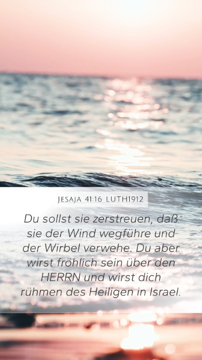 Jesaja 41:16 LUTH1912 Bible Verse Image