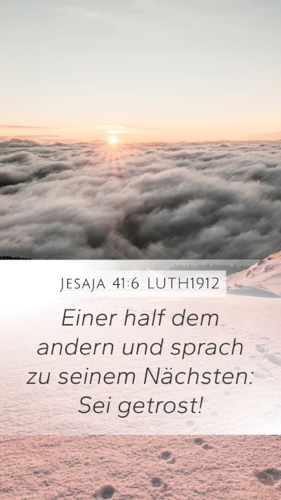 Jesaja 41:6 LUTH1912 Bible Verse Image