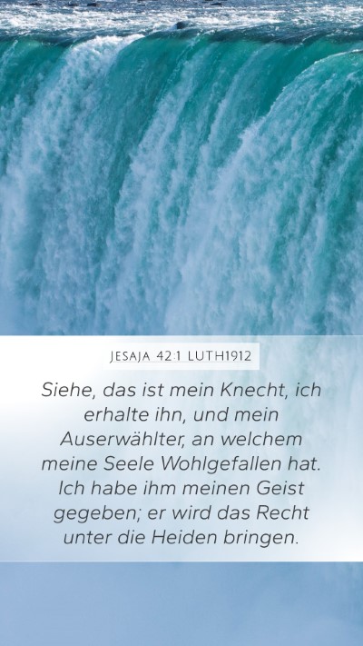 Jesaja 42:1 LUTH1912 Bible Verse Image