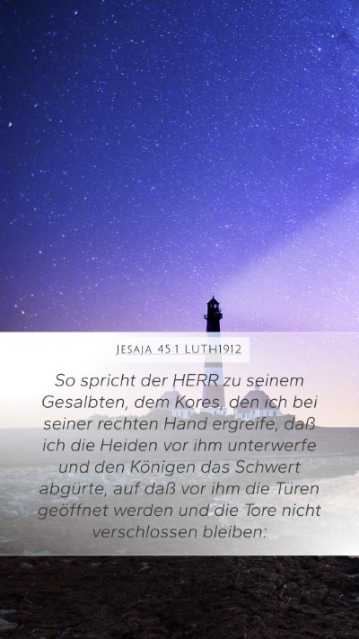 Jesaja 45:1 LUTH1912 Bible Verse Image