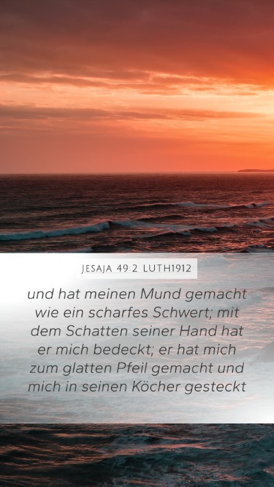 Jesaja 49:2 LUTH1912 Bible Verse Image