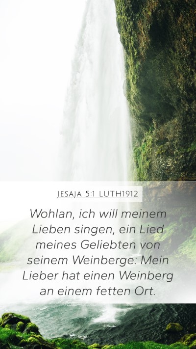 Jesaja 5:1 LUTH1912 Bible Verse Image