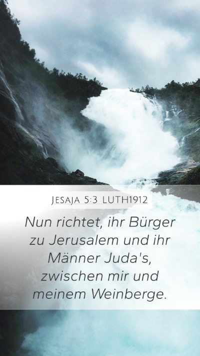 Jesaja 5:3 LUTH1912 Bible Verse Image