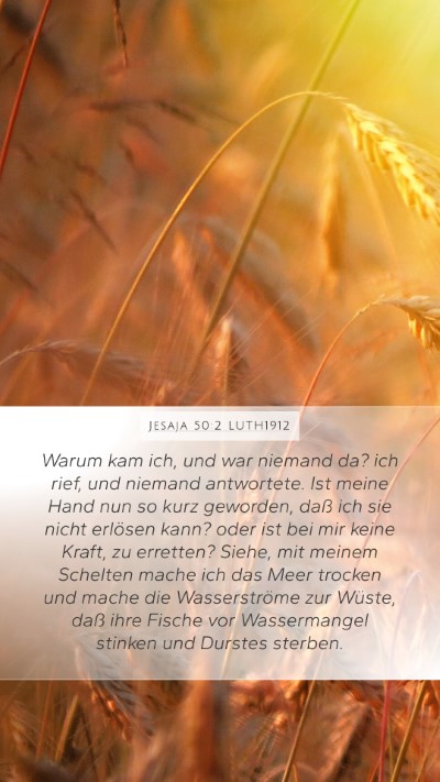 Jesaja 50:2 LUTH1912 Bible Verse Image